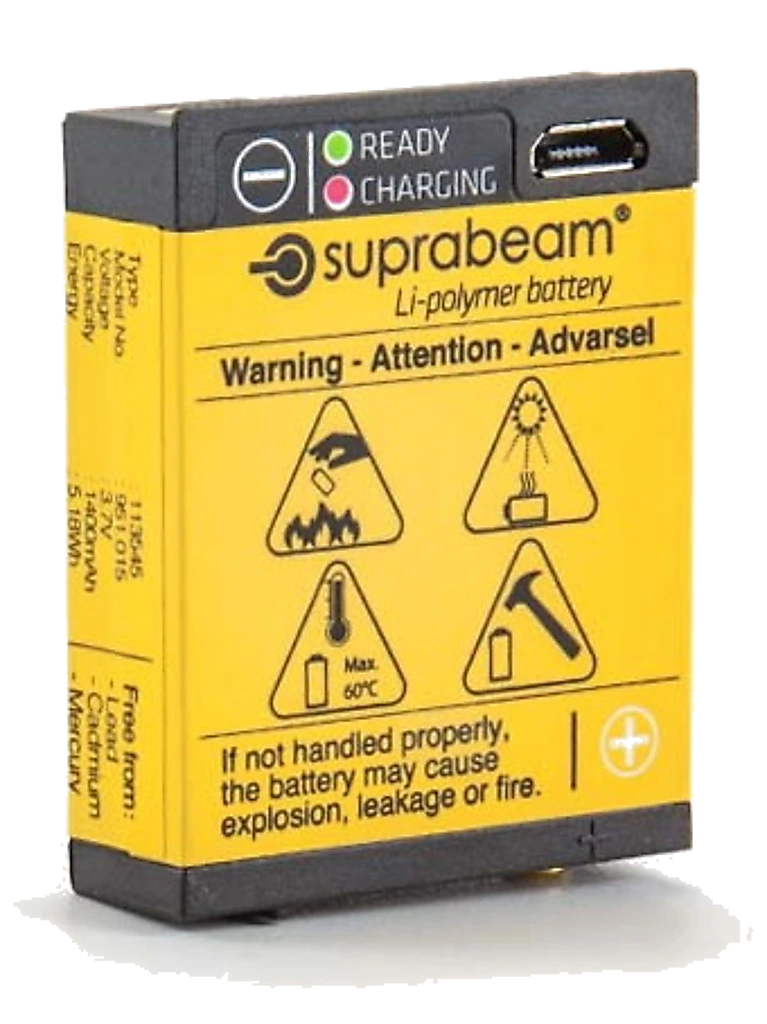 Suprabeam Lithium Polymer 1400 mAh USB Akku