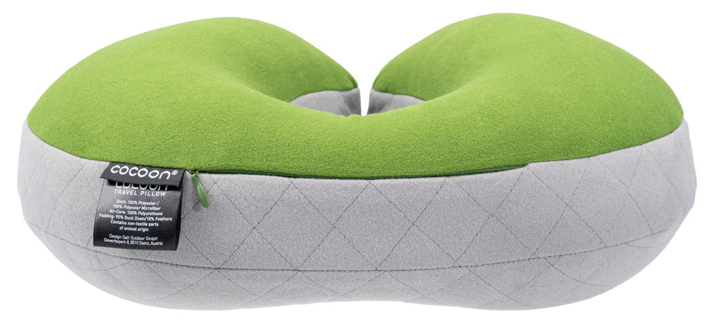 Cocoon U Shaped Down Neck Pillow fresh olive/grey