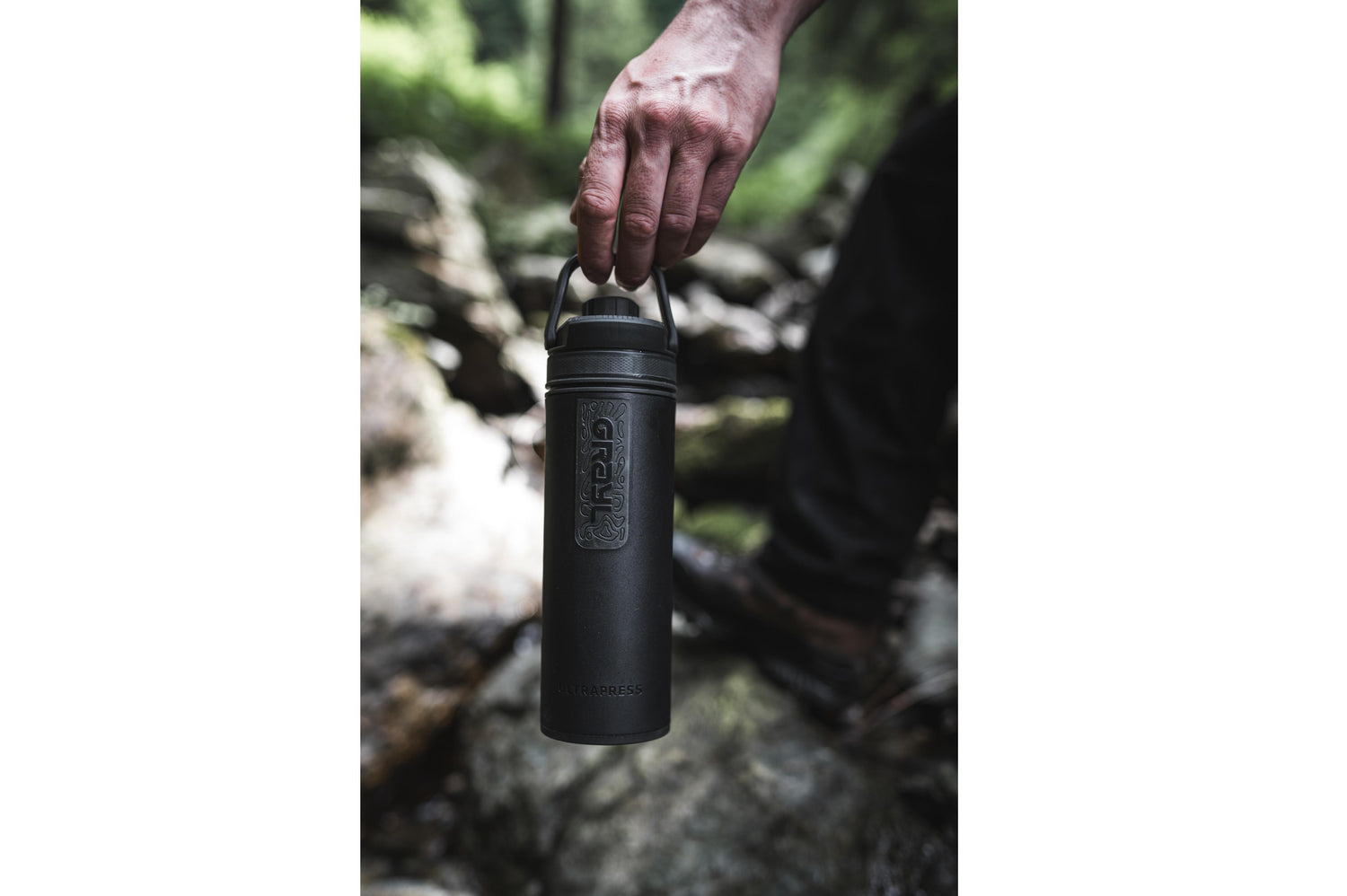 Grayl Ultrapress Purifier Bottle - Covert Black