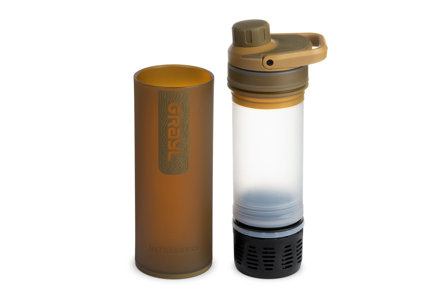Grayl Ultrapress Purifier Bottle - Coyote Brown