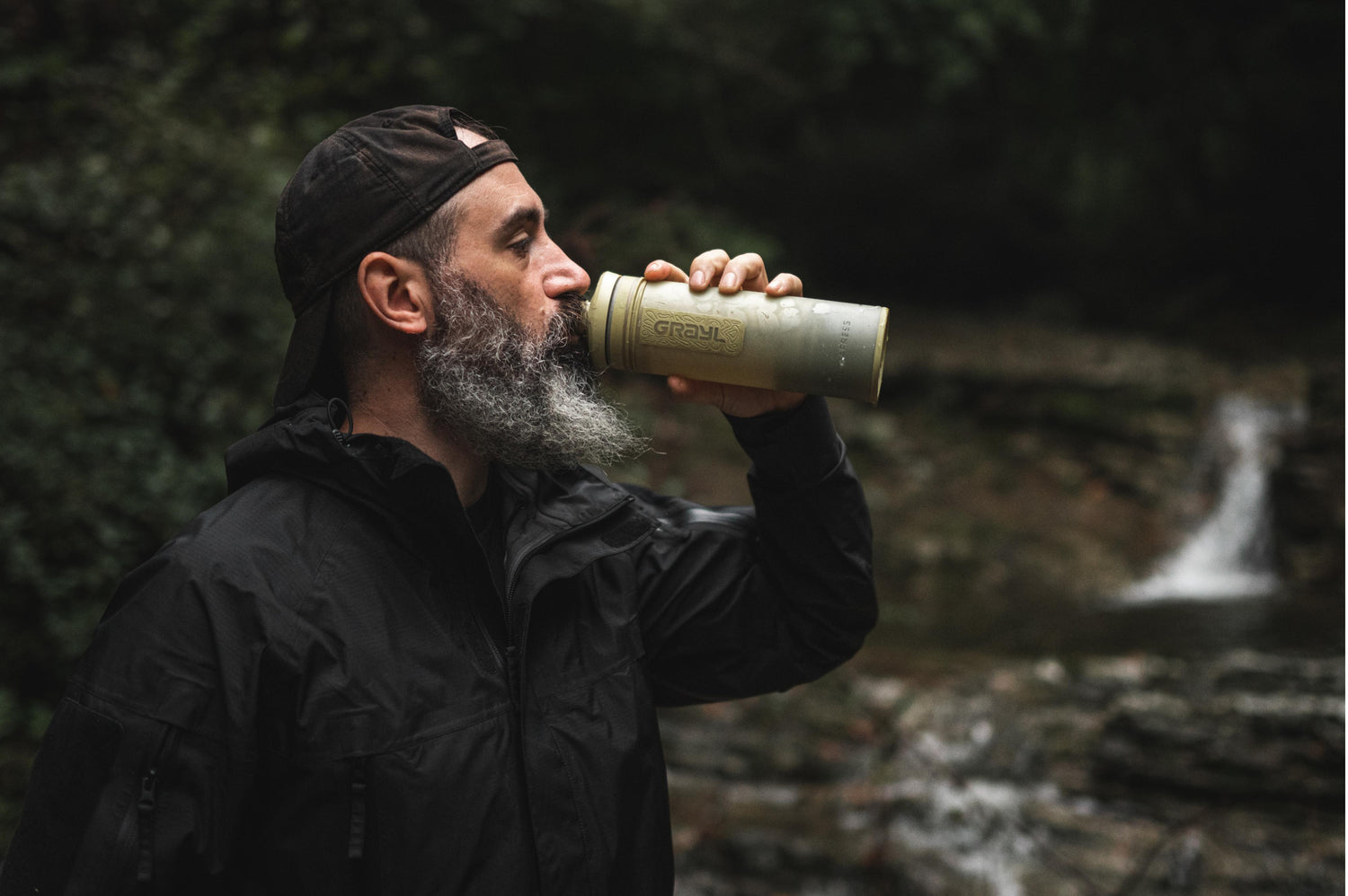 Grayl Ultrapress Purifier Bottle - Desert Tan