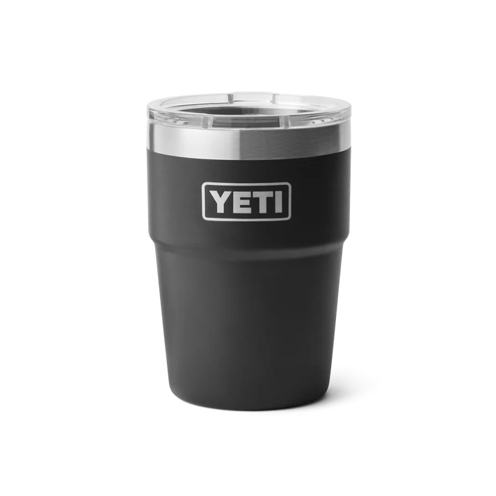 YETI Rambler® 16 oz (473 ml) Stapelbarer Becher Black