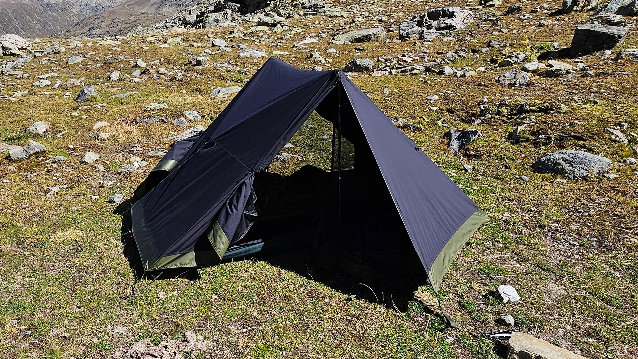 W23© 001 Schweizer Baumwoll-Polyester Zelt für 2 Personen