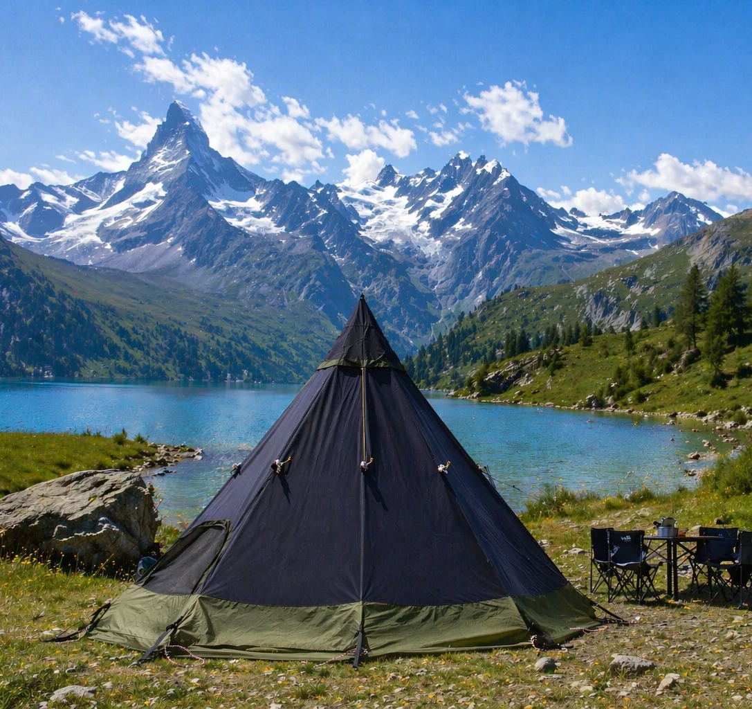 W23© Tipi Zelt/002 Black