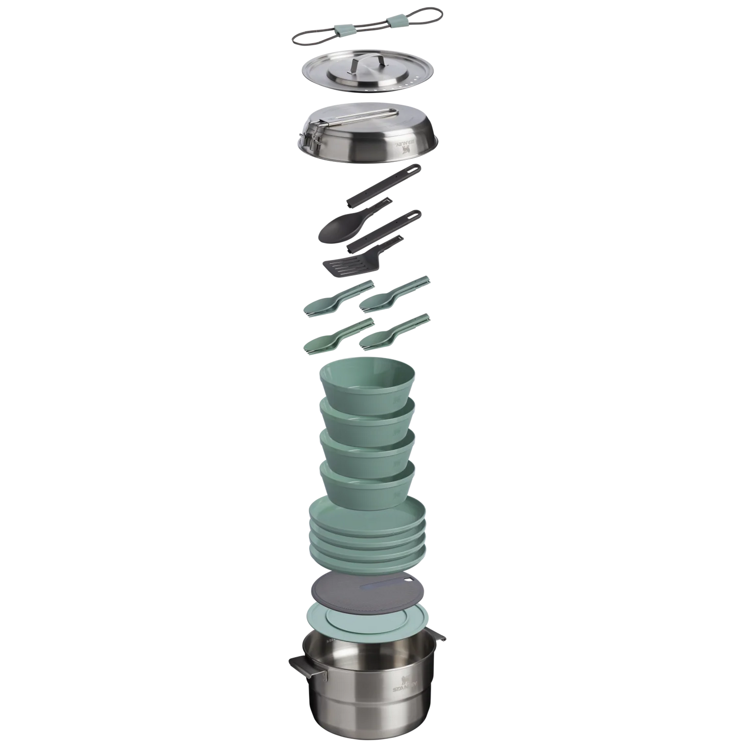Stanley Wildfare Kochset 20-teiliges Outdoor-Kochset für 4 Personen