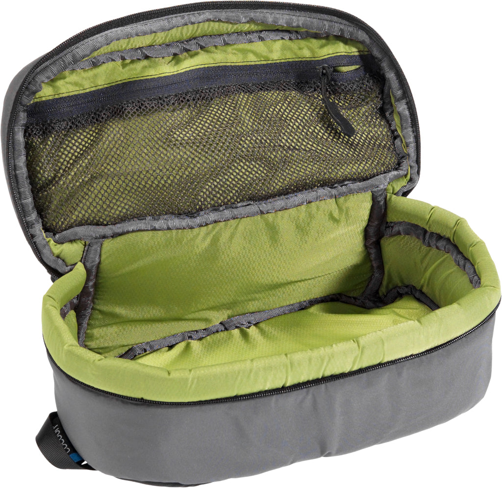 Cocoon Padded Cube Size Mbeluga grey / lime inside