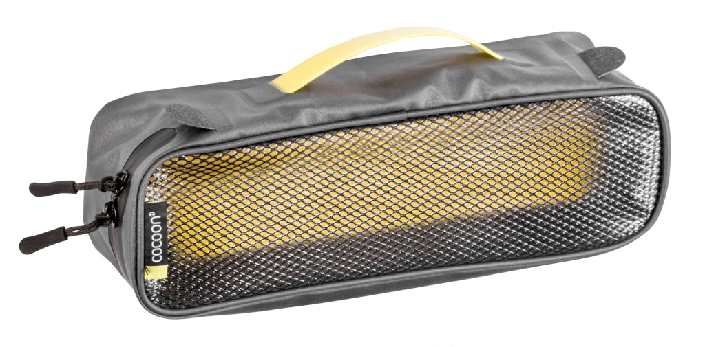 Cocoon Cocoon Packing Cube with Laminated Net Top S grey/yellow
