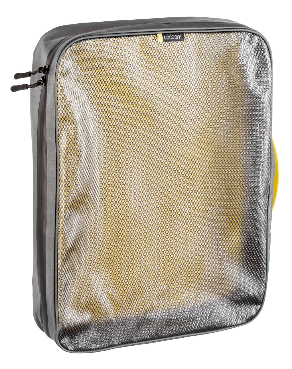 Cocoon Cocoon Packing Cube with Laminated Net Top XL grey/yellow