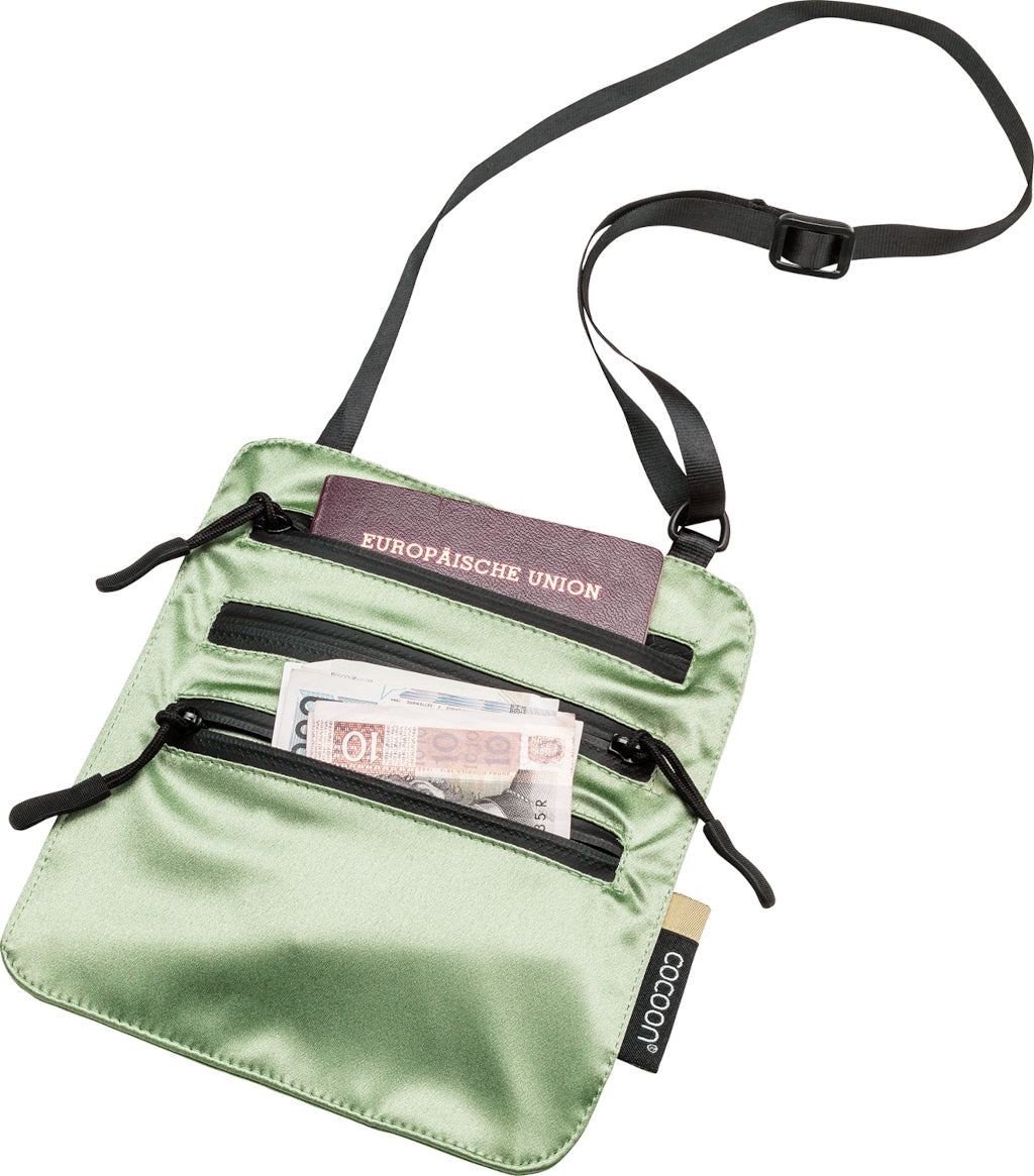 Cocoon Silk Secret Neck Wallet light green