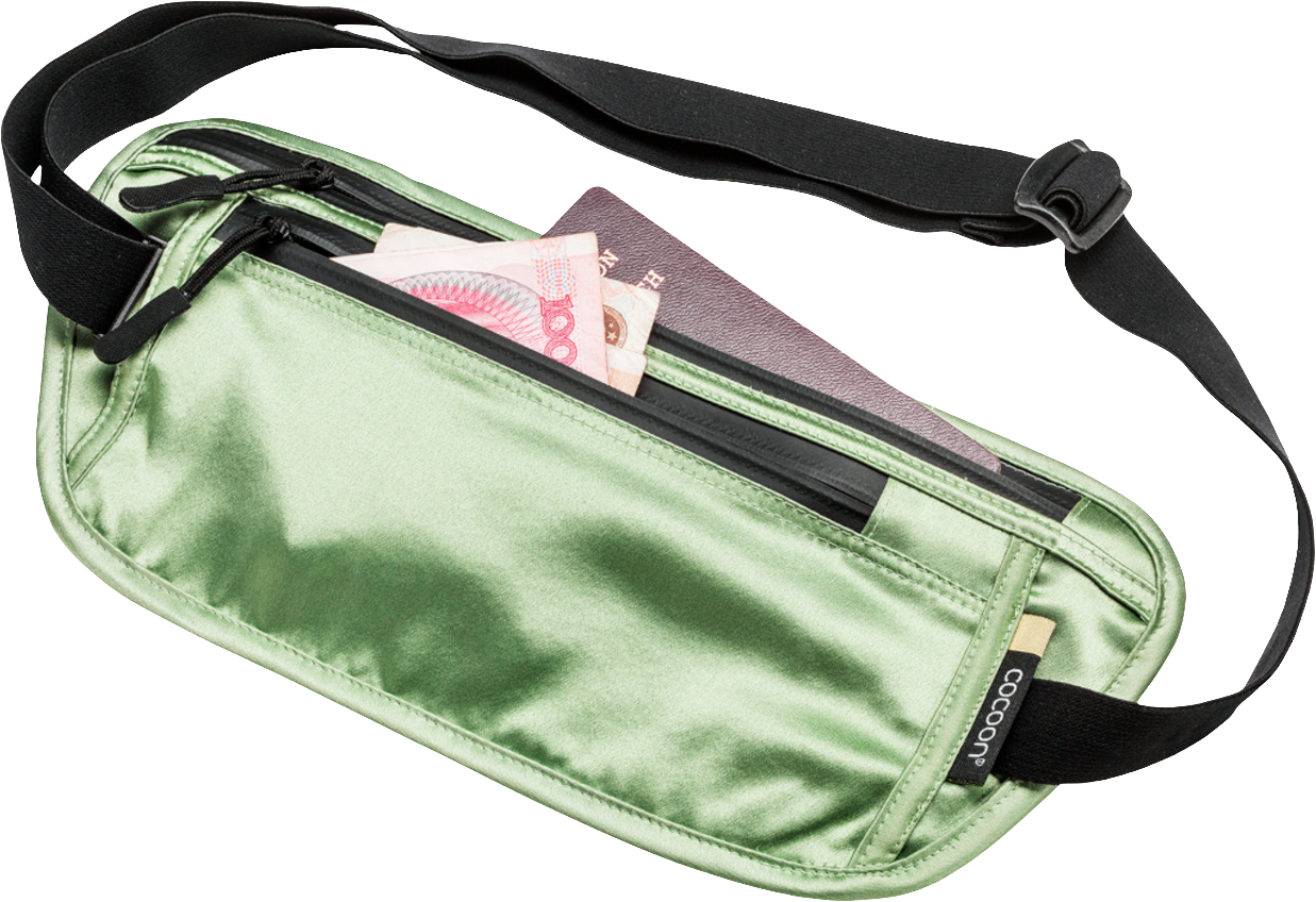 Cocoon Silk Secret Waist Wallet light green