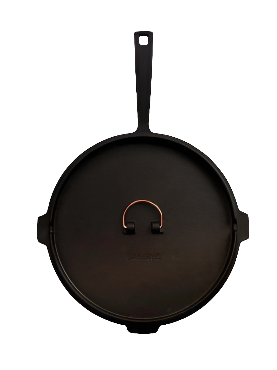 Barebones Gusspfanne mit Deckel  30cm