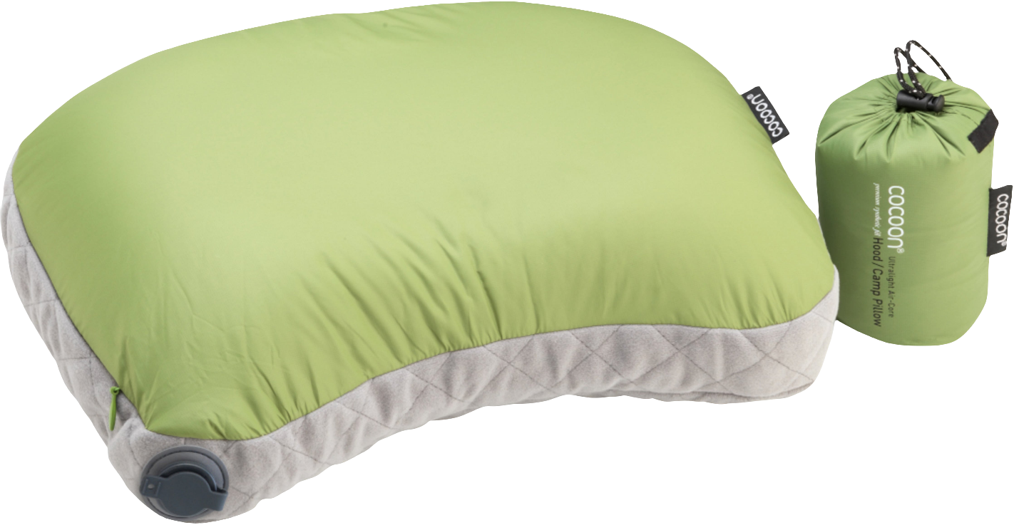 Cocoon Air Core Hood / Camp Pillow Ultralight wasabi/grey