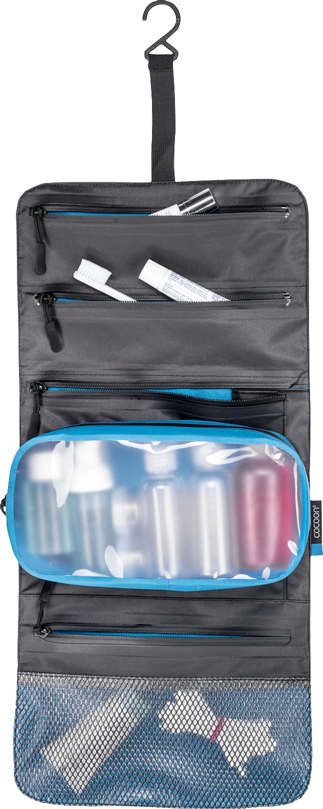 Cocoon Hanging Toiletry Kit Minimalist grey/black/blue