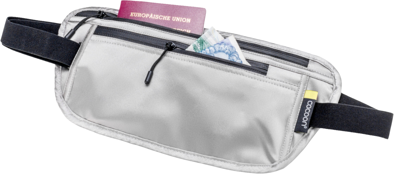 Cocoon Silk Secret Waist Wallet sand grey