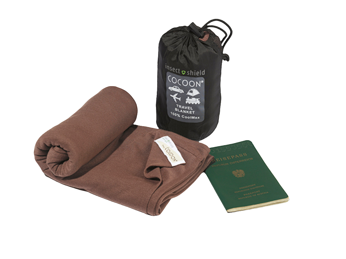 Cocoon CoolMax Insect Shield Travel Blanket kalahari brown
