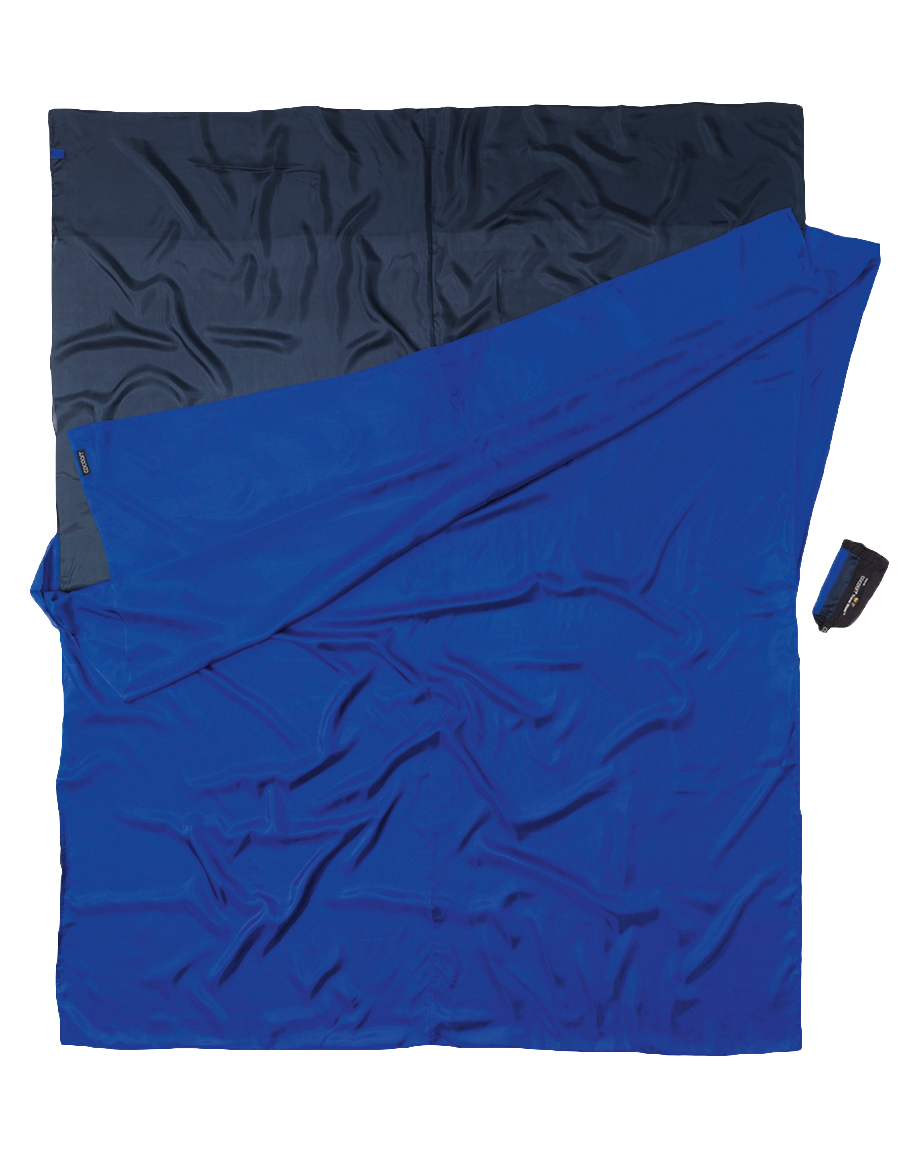 Cocoon Silk TravelSheet Double Size tuareg / ultramarine blue