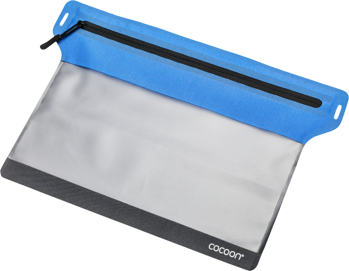 Cocoon Zippered Flat Document Bags Size M grey/blue