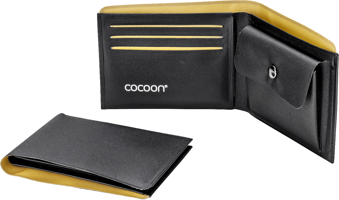Cocoon Wallet with Coin Pocket black/yellow