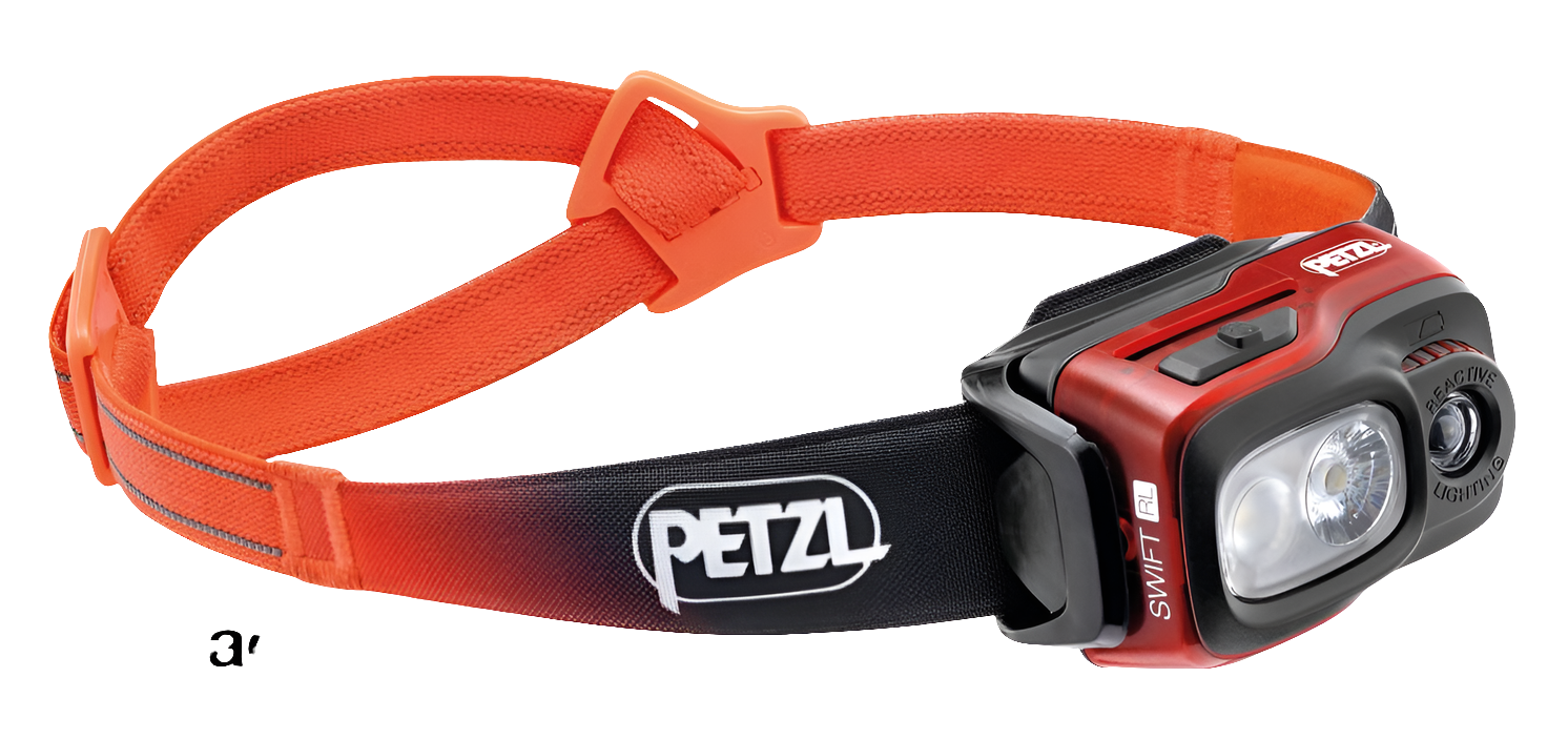 Petzl SWIFT® RL Orange – Kompakte, extrem leistungsstarke Stirnlampe (1100 Lumen)