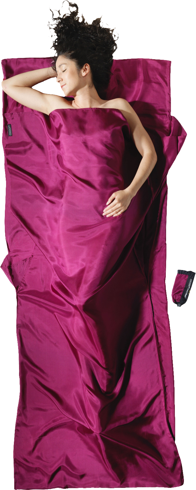 Cocoon Silk TravelSheet mulberry red
