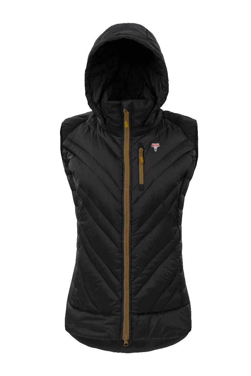 Grüezibag Lightful DownWool Vest W Black - Mustard