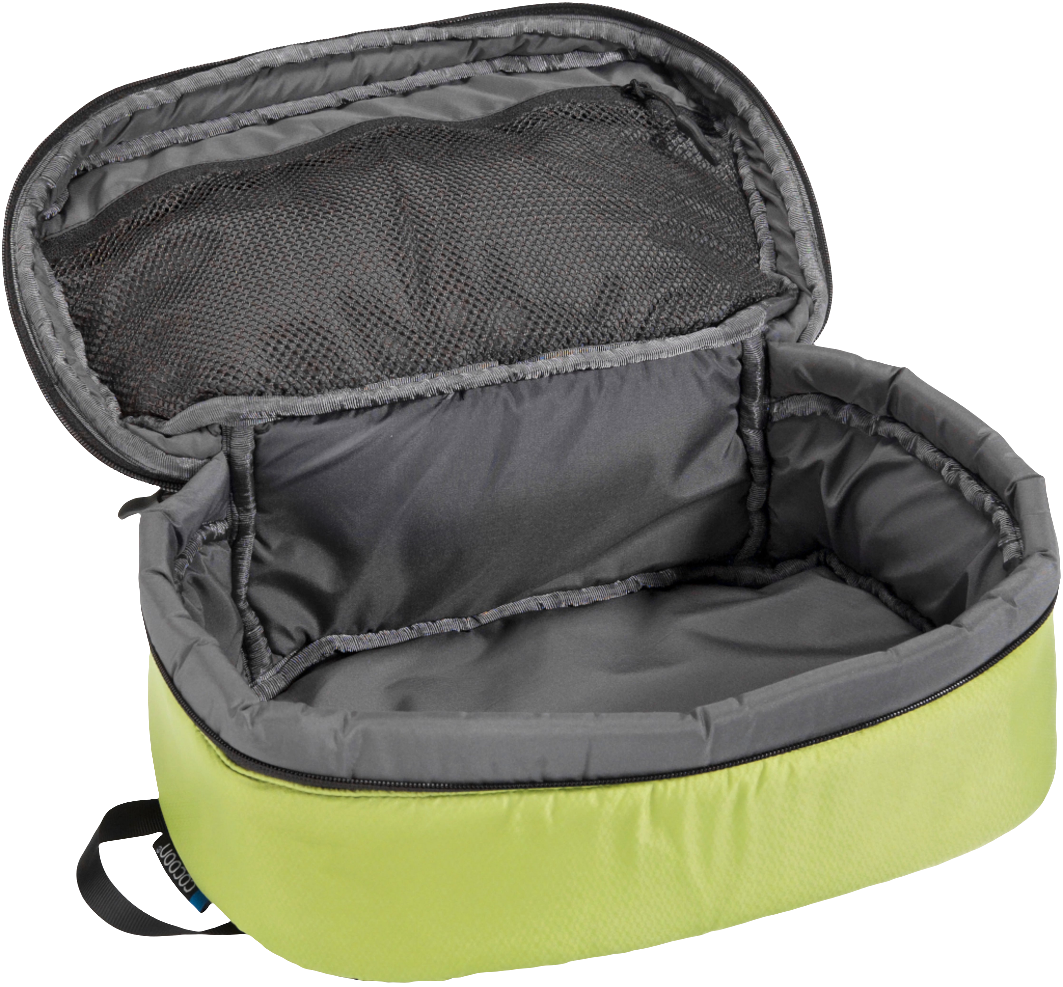Cocoon Padded Cube Size L lime / beluga grey inside
