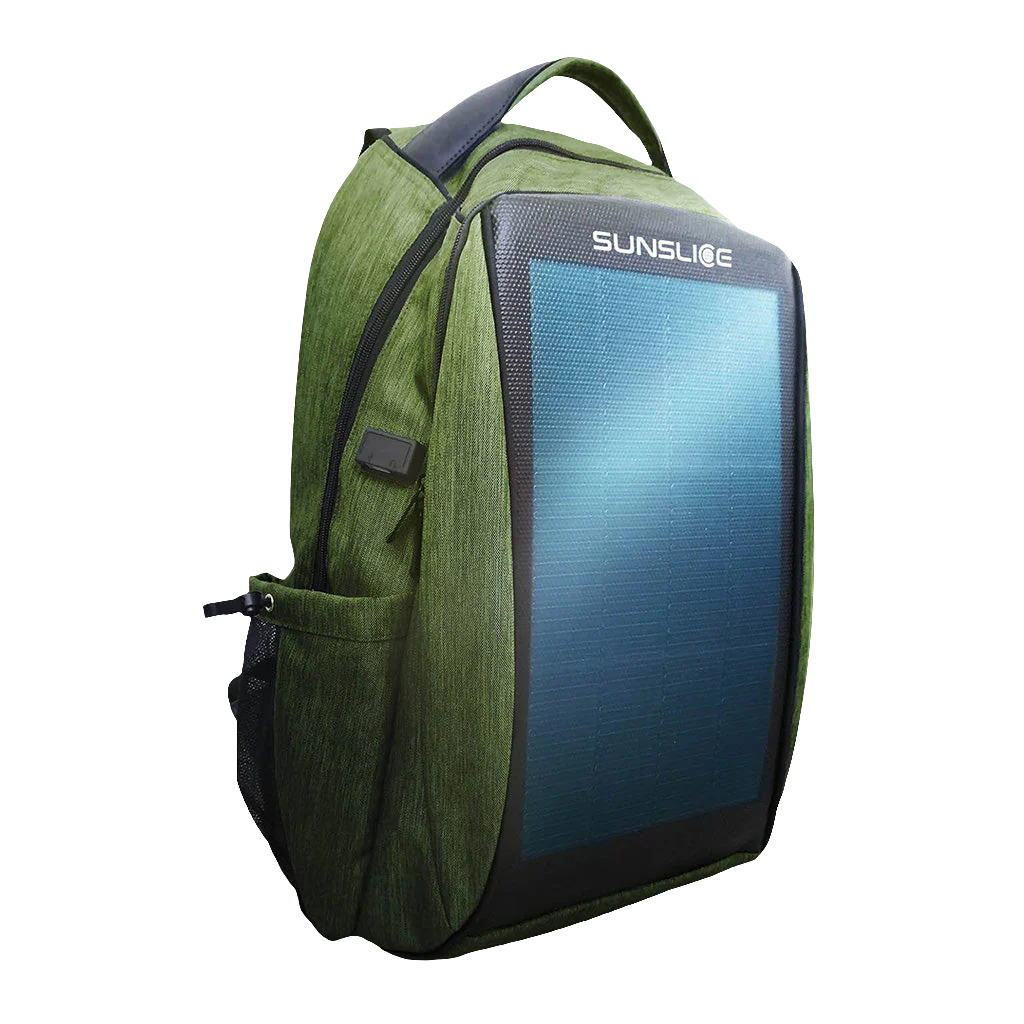 SunSlice Zenith - 25L 8W Solar BackpackGreen