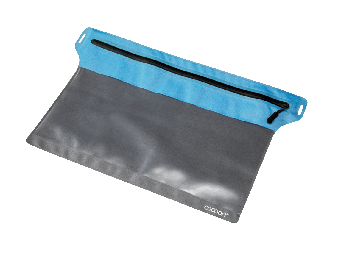 Cocoon Zippered Flat Document Bags Size L grey/blue