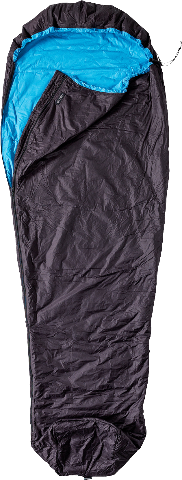 Cocoon Primaloft Ripstop Nylon Inner Bag Zipper right espresso/azure
