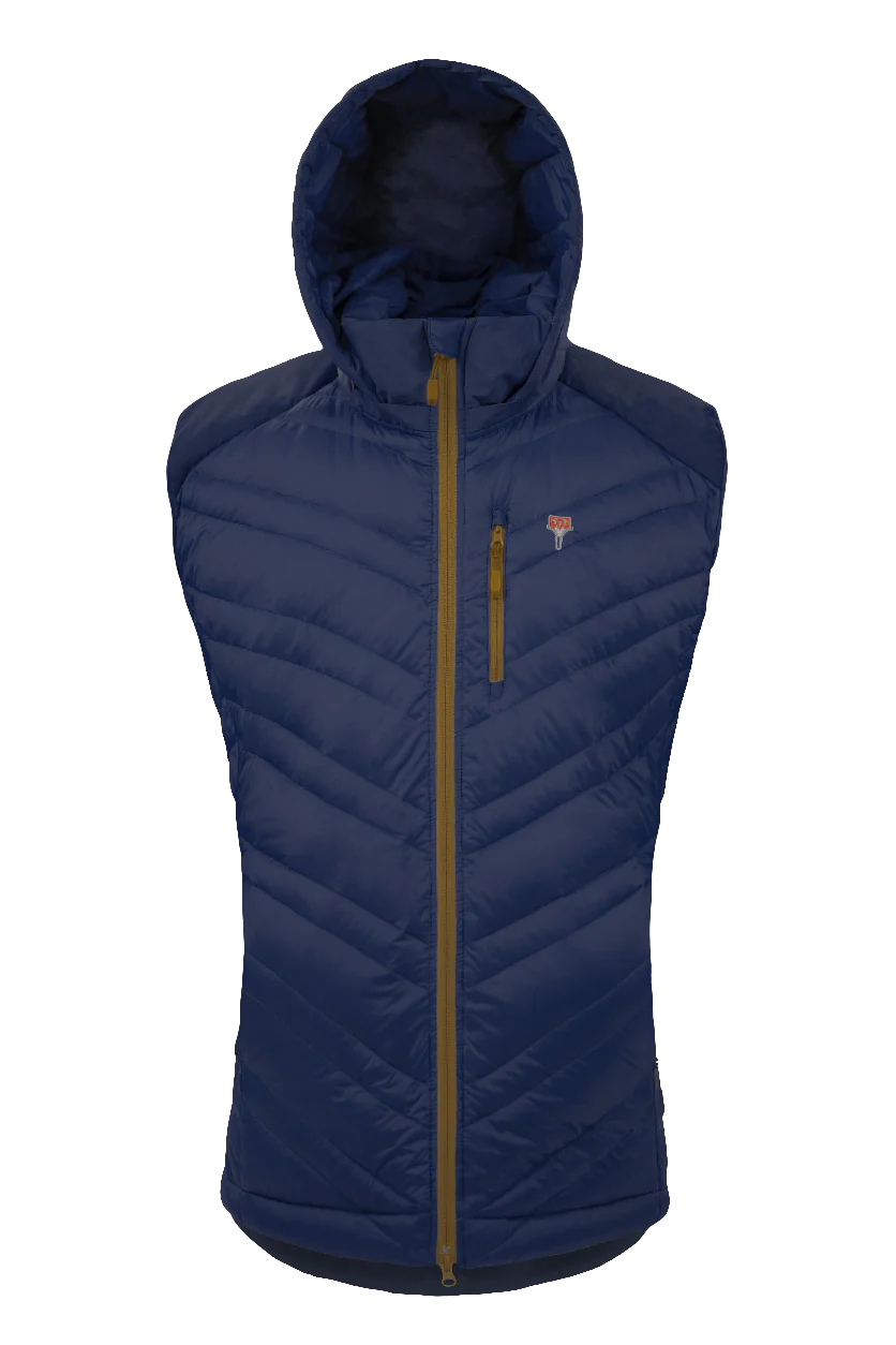 Grüezibag Lightful DownWool Vest M Saphir blue - Mustard