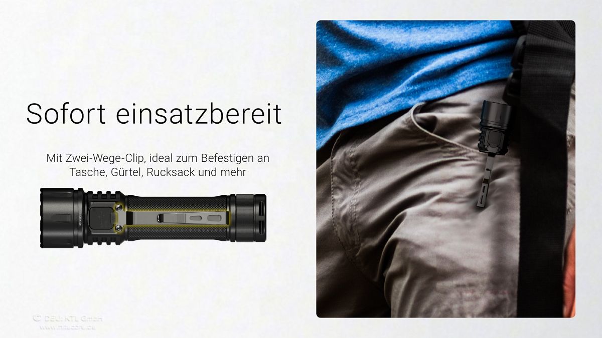 Nitecore EX7 leistungsstarke Taschenlampe mit bis zu 6000 Lumen