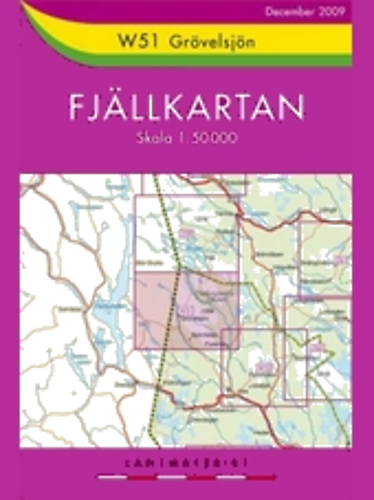 Fjällkarten W51 Grövelsjön