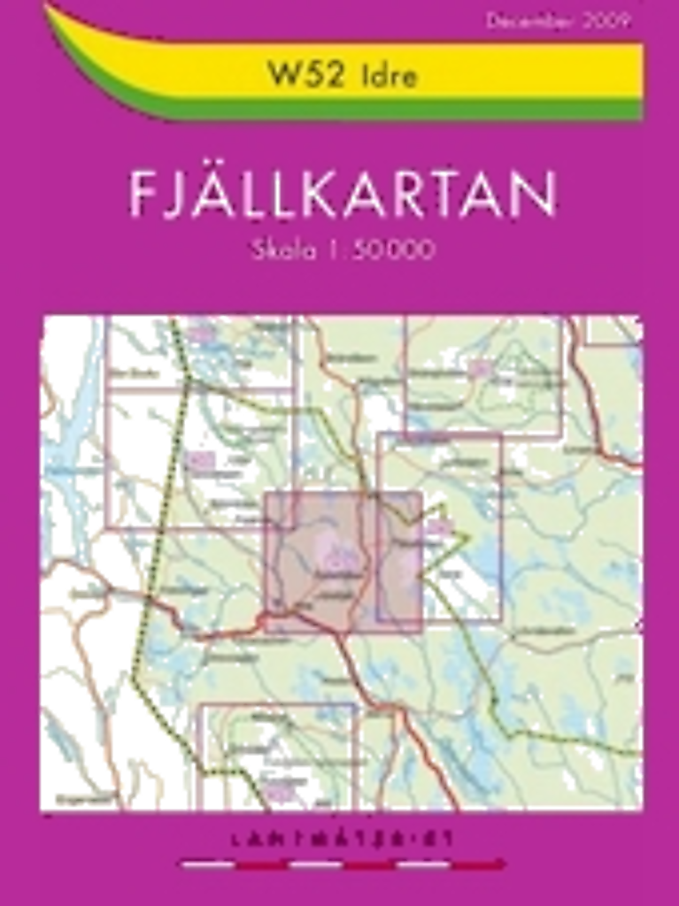 Fjällkarten W52 Idre