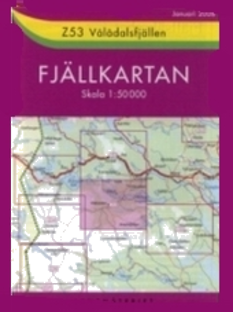 Fjällkartan Z53 Vålådalsfjällen