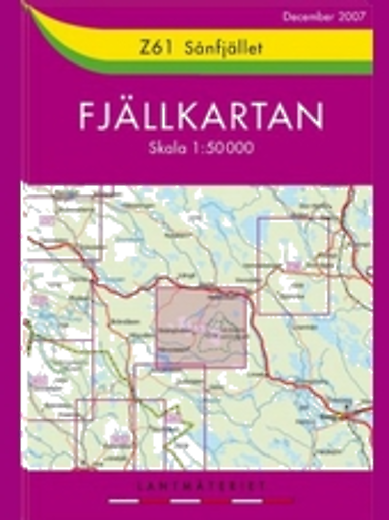 Fjällkarten Z61 Sånfjället