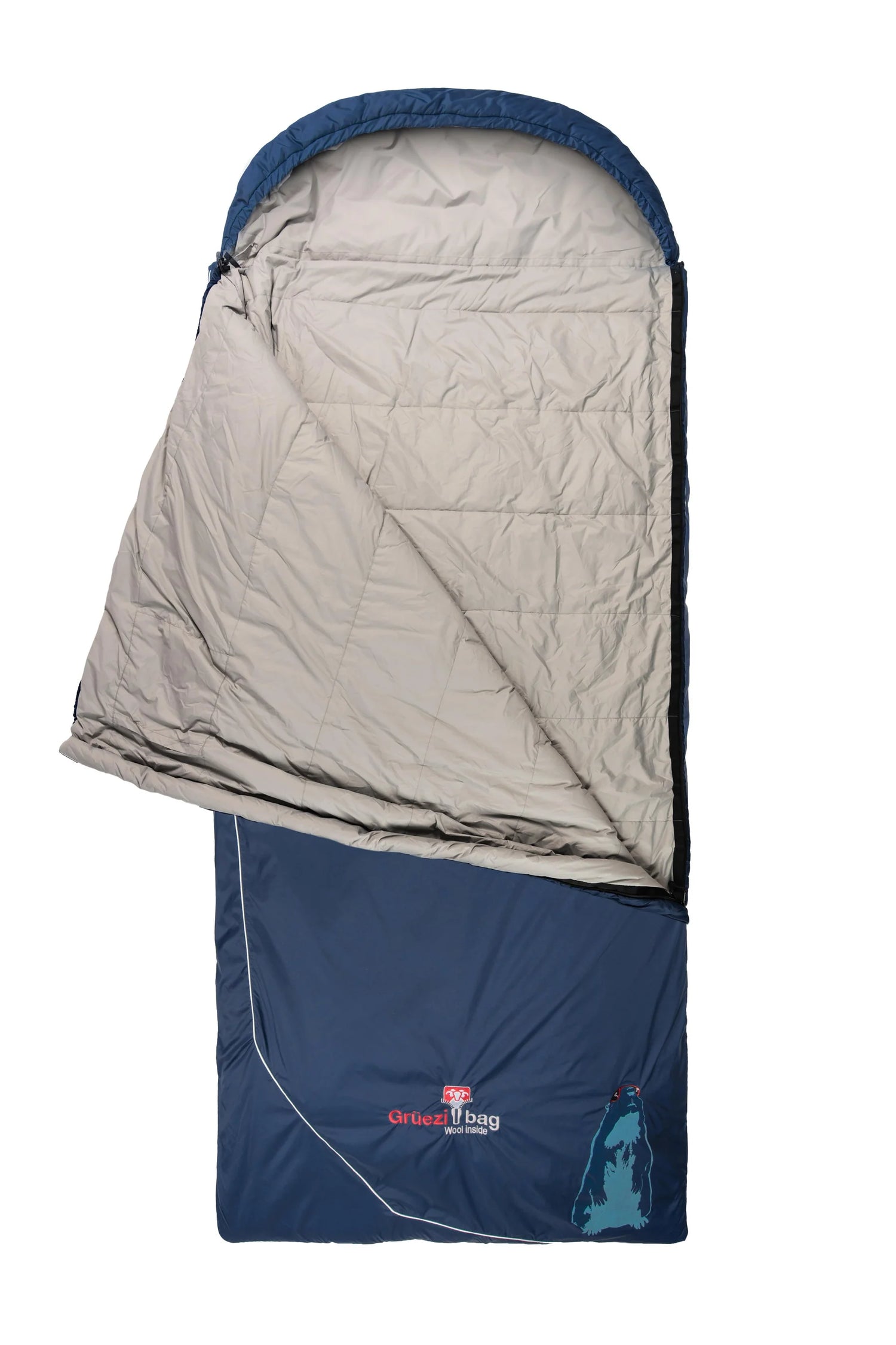 Wolle Murmeltier Comfort XXL Deckenschlafsack +4 °C