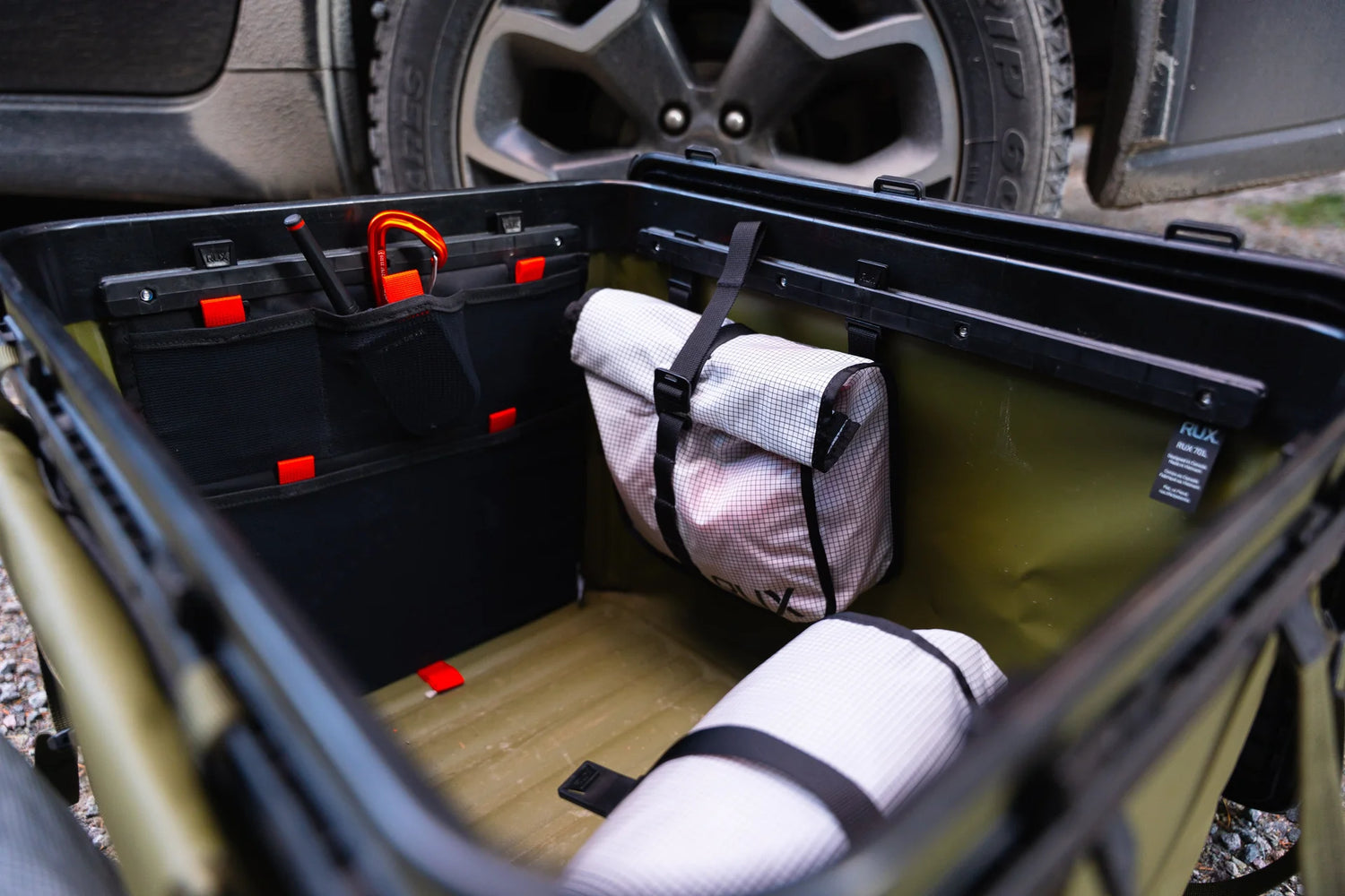 RUX Packing Pocket 2L White with Black Grid