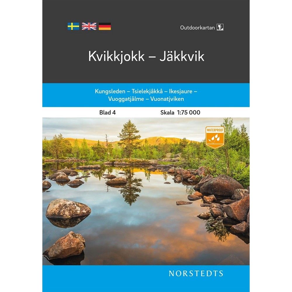 Kvikkjokk - Jäkkvik im Maßstab 1:75.000