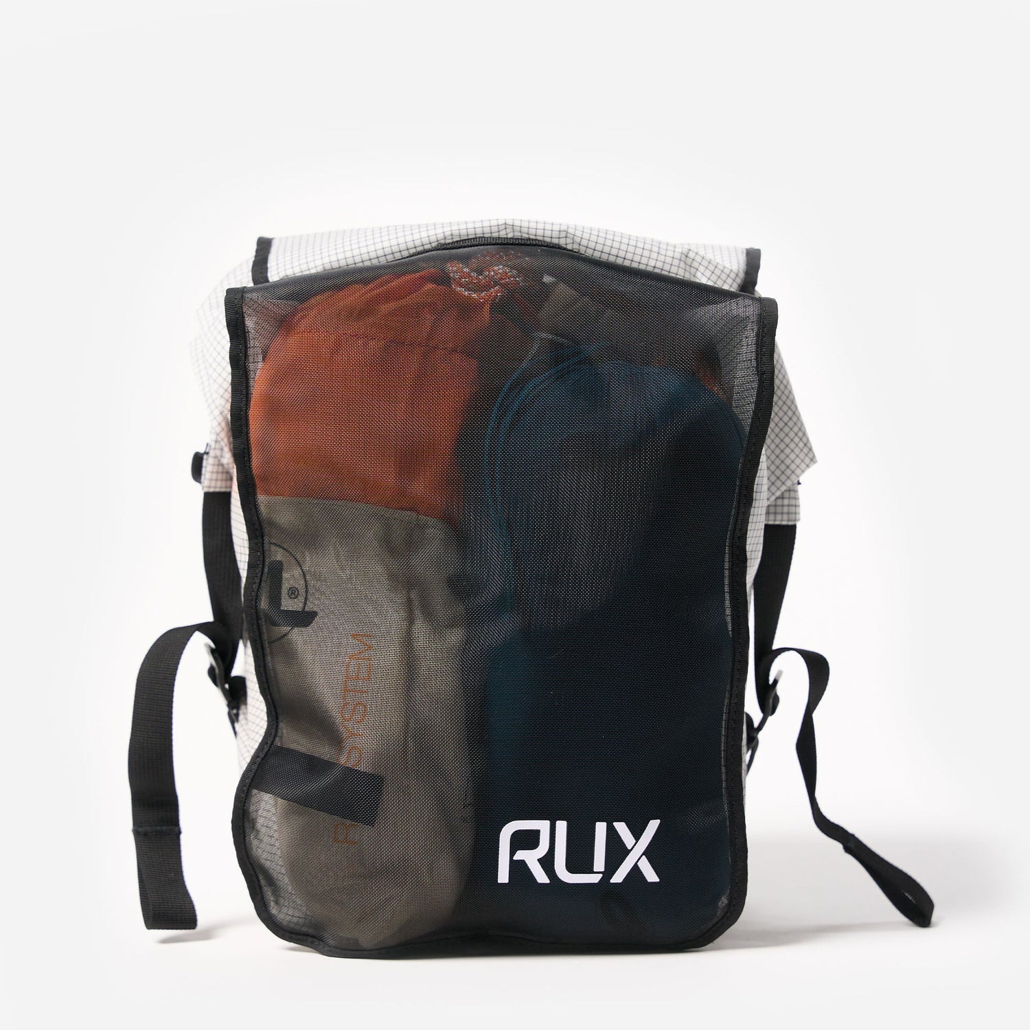 RUX Packing Cube 10L Mesh White with Black Grid