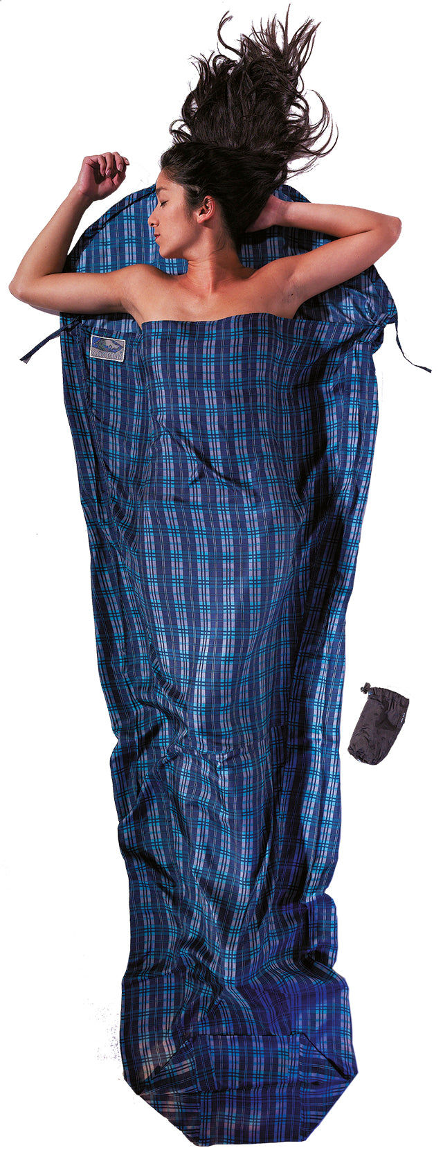 Cocoon Silk MummyLiner checked silk