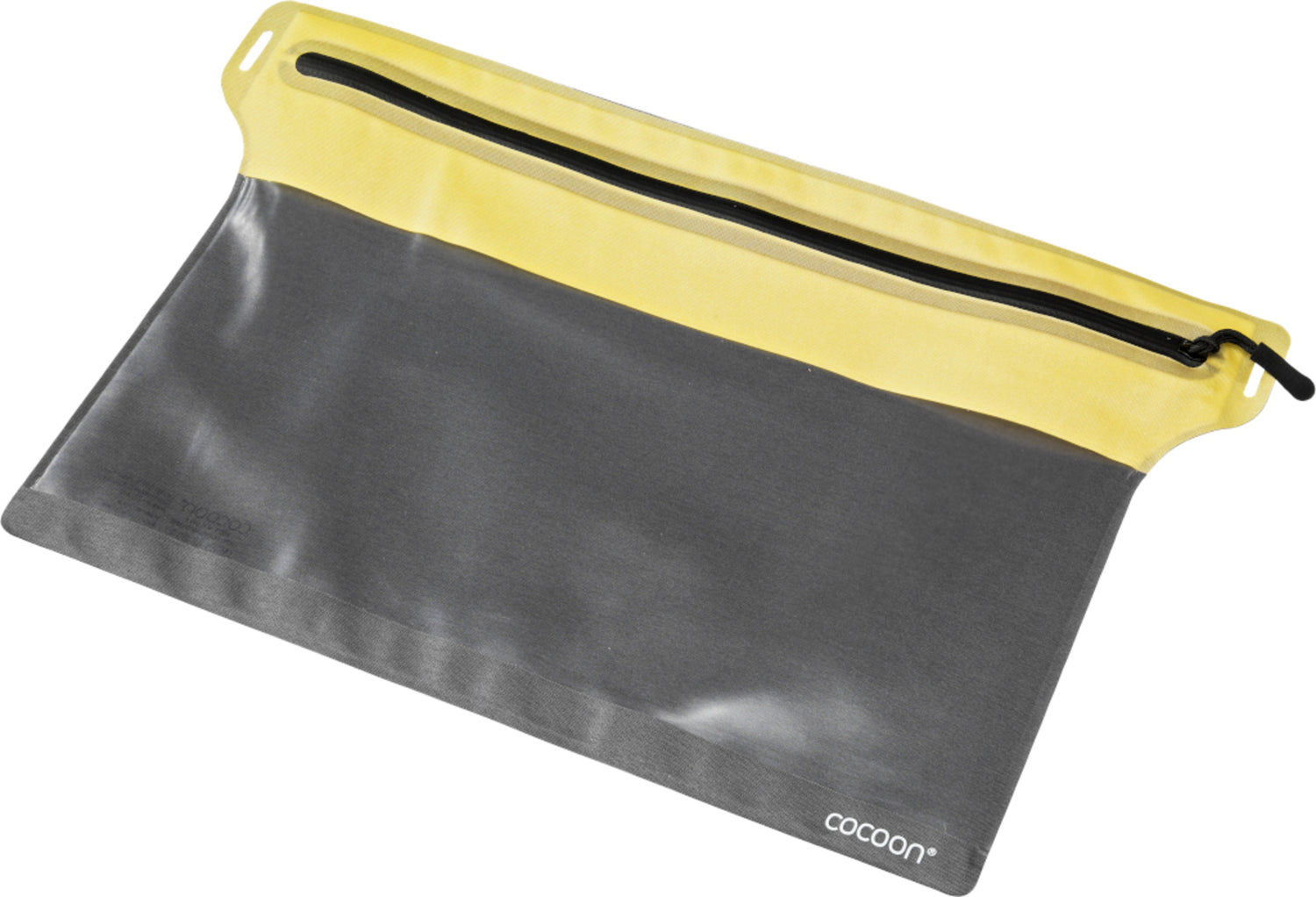 Cocoon Zippered Flat Document Bags Size L grey/yellow