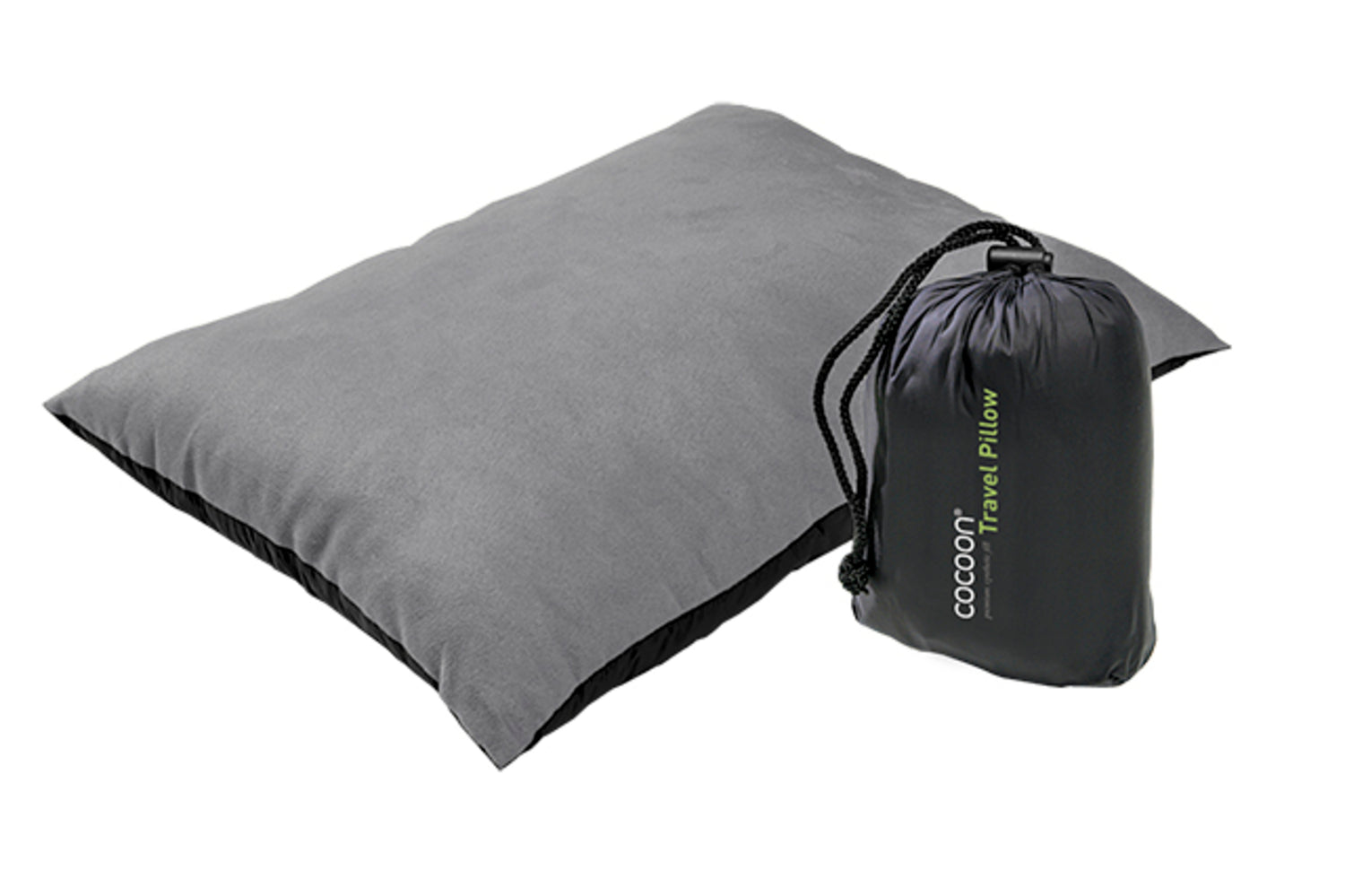 Cocoon Synthetic Pillow L charcoal/smoke grey