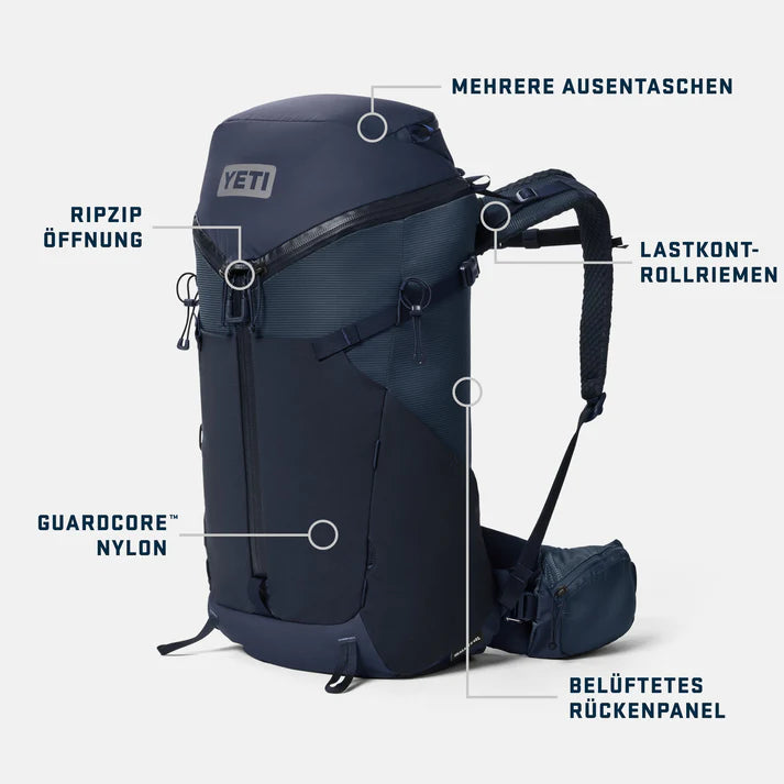 YETI Skala™ Männer 40L Wanderrucksack – Größe L/XL