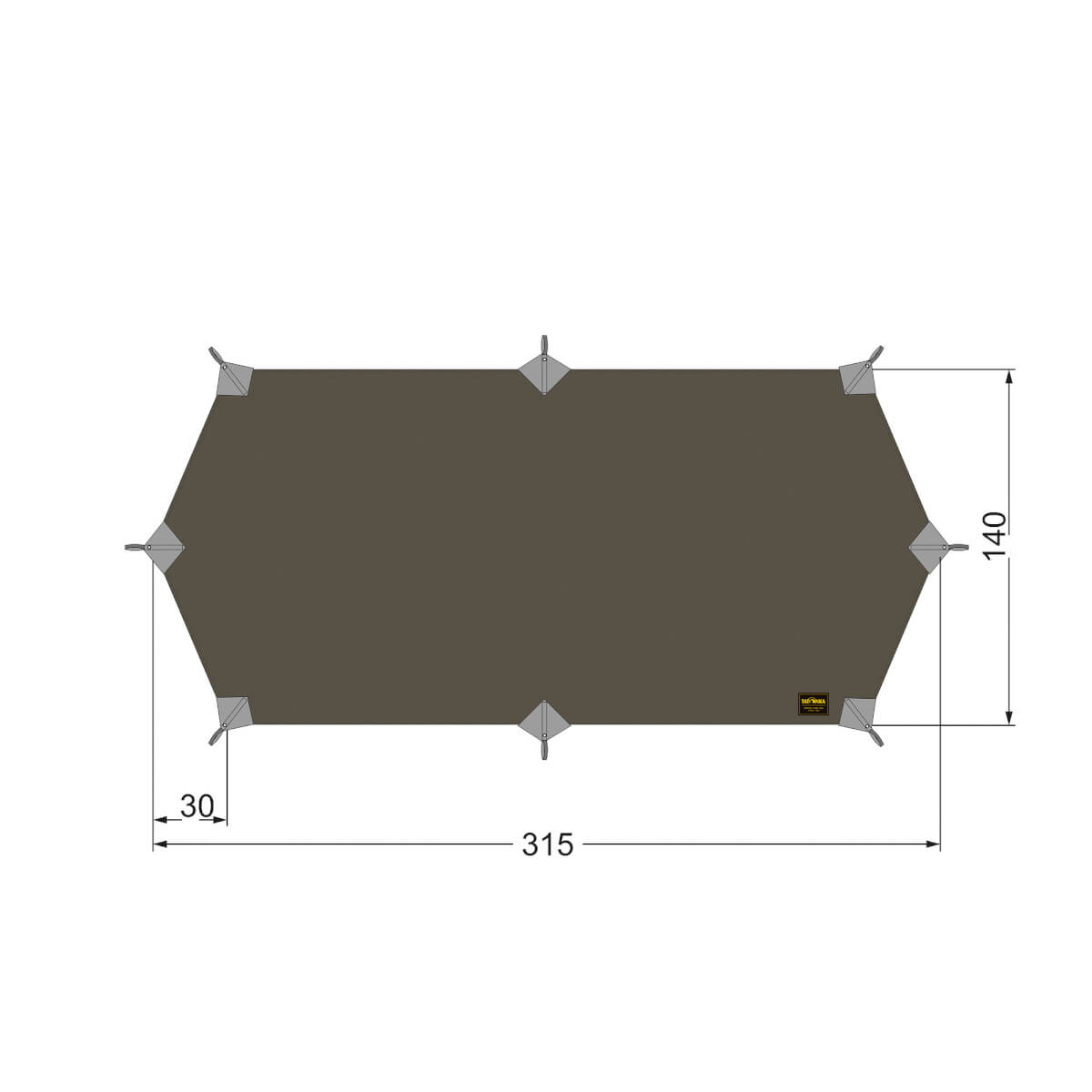 Tatonka Tarp Wing 1 LT – Ultraleichtes Einpersonen-Tarp