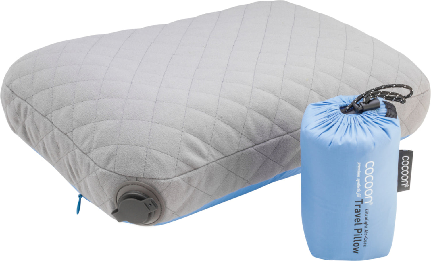 Cocoon Air Core Pillow Ultralight M light-blue/grey