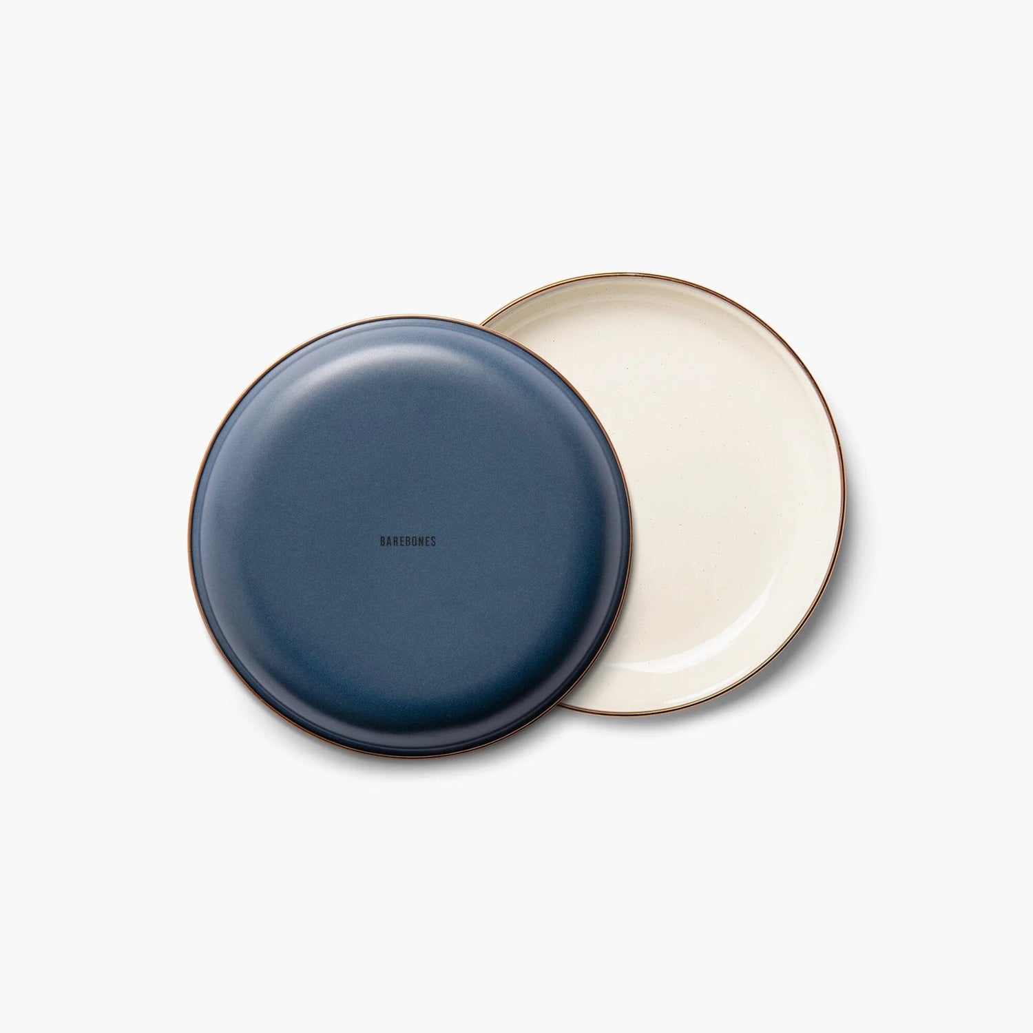 Barebones Emaille-Teller (Gross) 2er Set Blau
