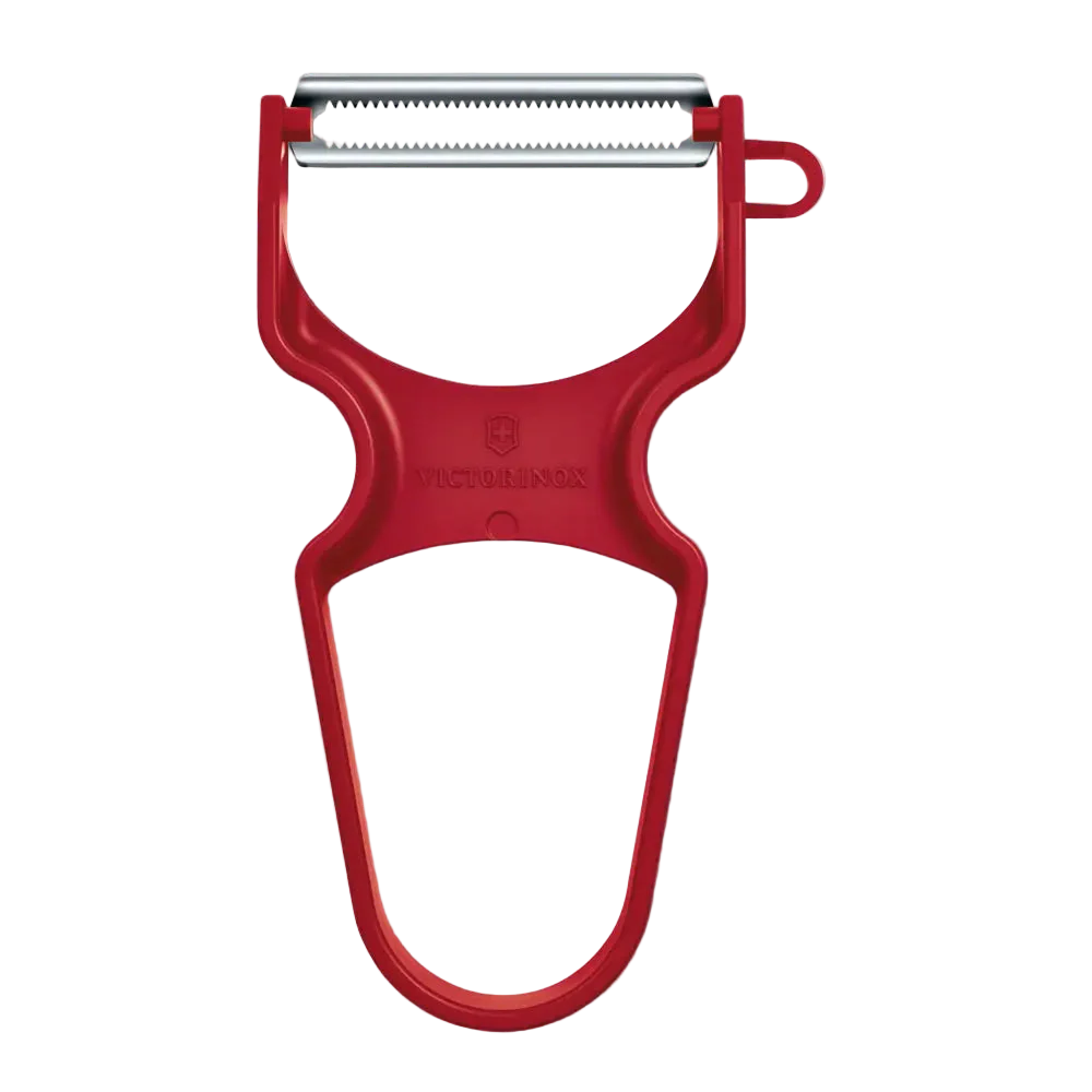 Victorinox RAPID Sparschäler, Zackenschliff, rot