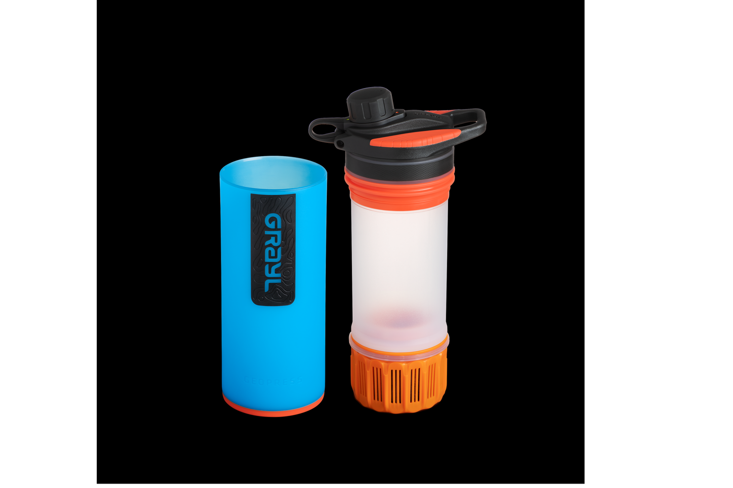 Grayl Geopress Purifier Wasserfilter 0.7L Blau
