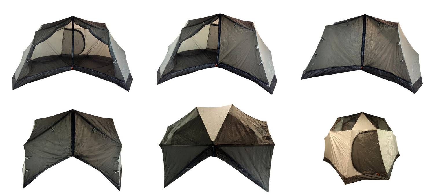 NORTENT Gamme 6 PC Polycotton-Zelt