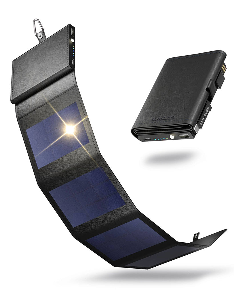 SunSlice Photon 4W - 4'000 mAh Solar Powerbank Black